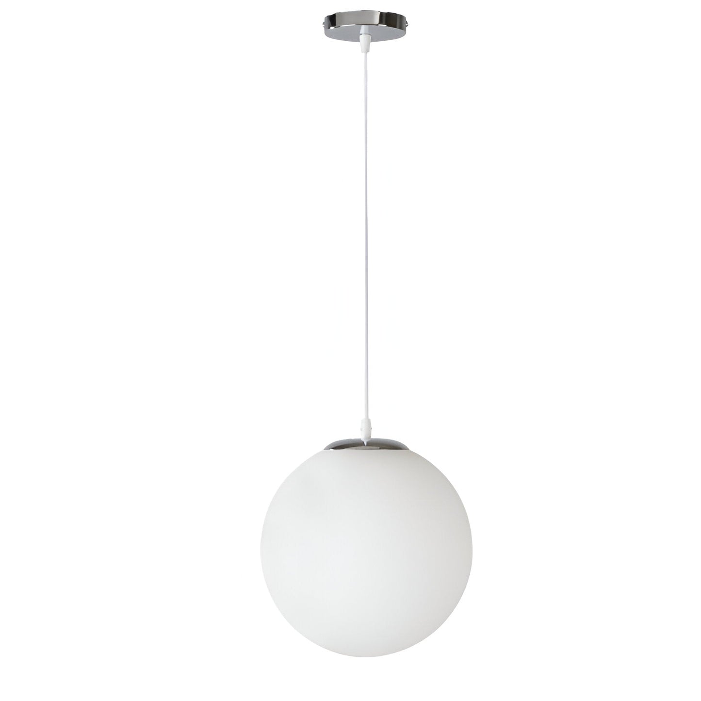 Nordic Milky Glass Pendant Light with Adjustable Cord | Tyrelix