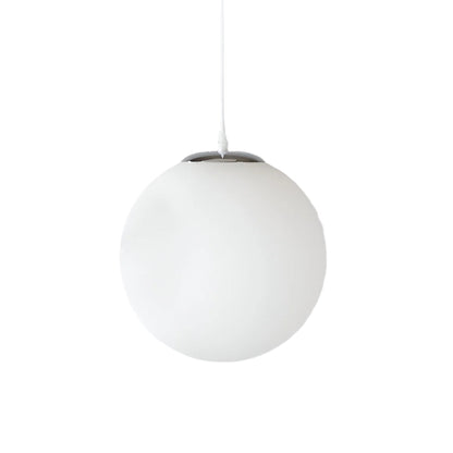 Nordic Milky Glass Pendant Light with Adjustable Cord | Tyrelix