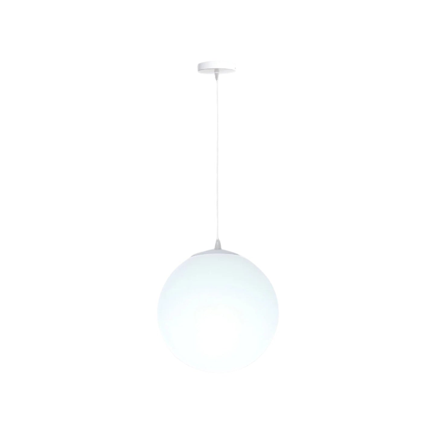 Nordic Milky Glass Pendant Light with Adjustable Cord | Tyrelix