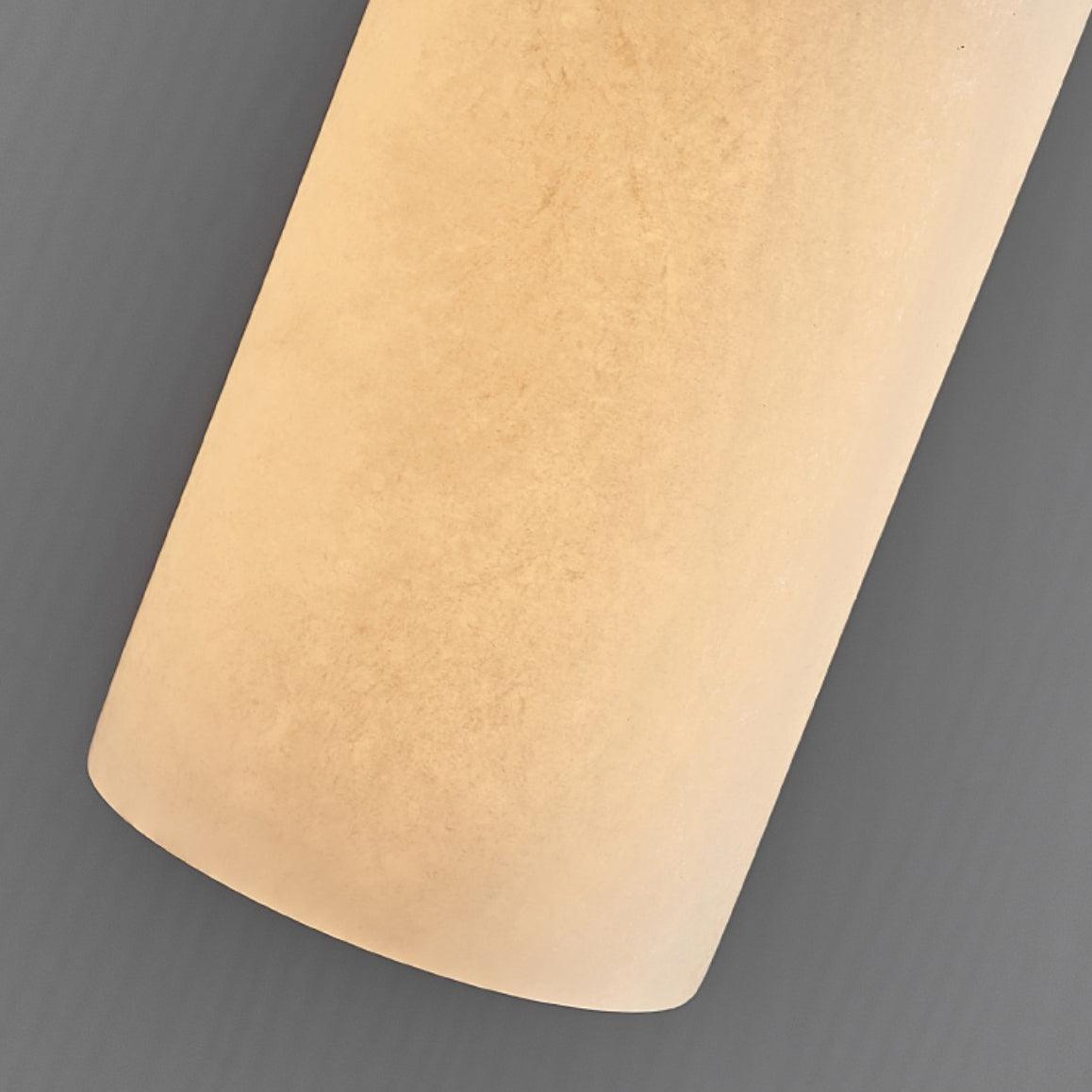 Nordic Minimalist Alabaster Pendant Light with Brass Detail | Zorelia