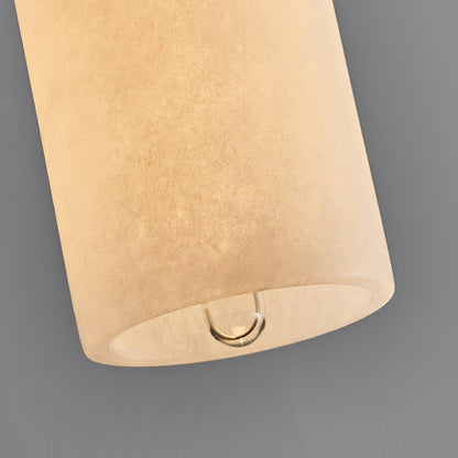 Nordic Minimalist Alabaster Pendant Light with Brass Detail | Zorelia