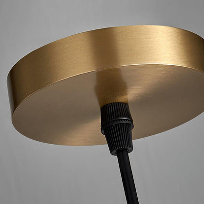 Nordic Minimalist Alabaster Pendant Light with Brass Detail | Zorelia