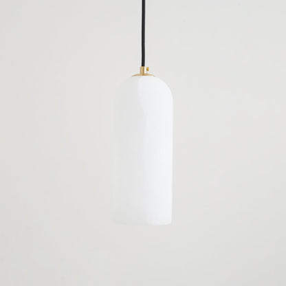 Nordic Minimalist Alabaster Pendant Light with Brass Detail | Zorelia