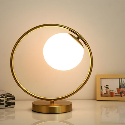 Nordic Minimalist Table Lamp with Globe Shade | Veltaro