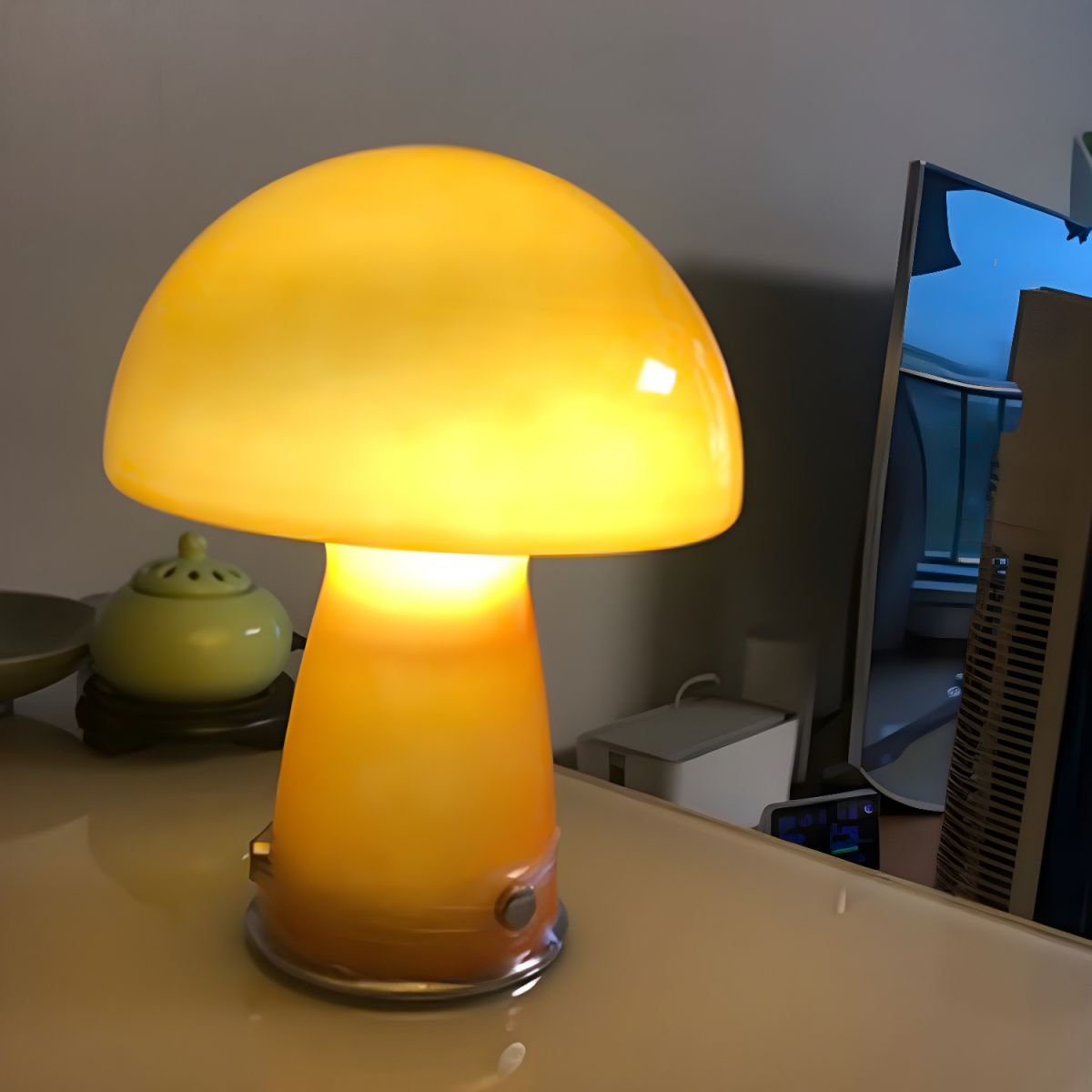 Nordic Modern Table Lamp with Glass Shade | Xevanto