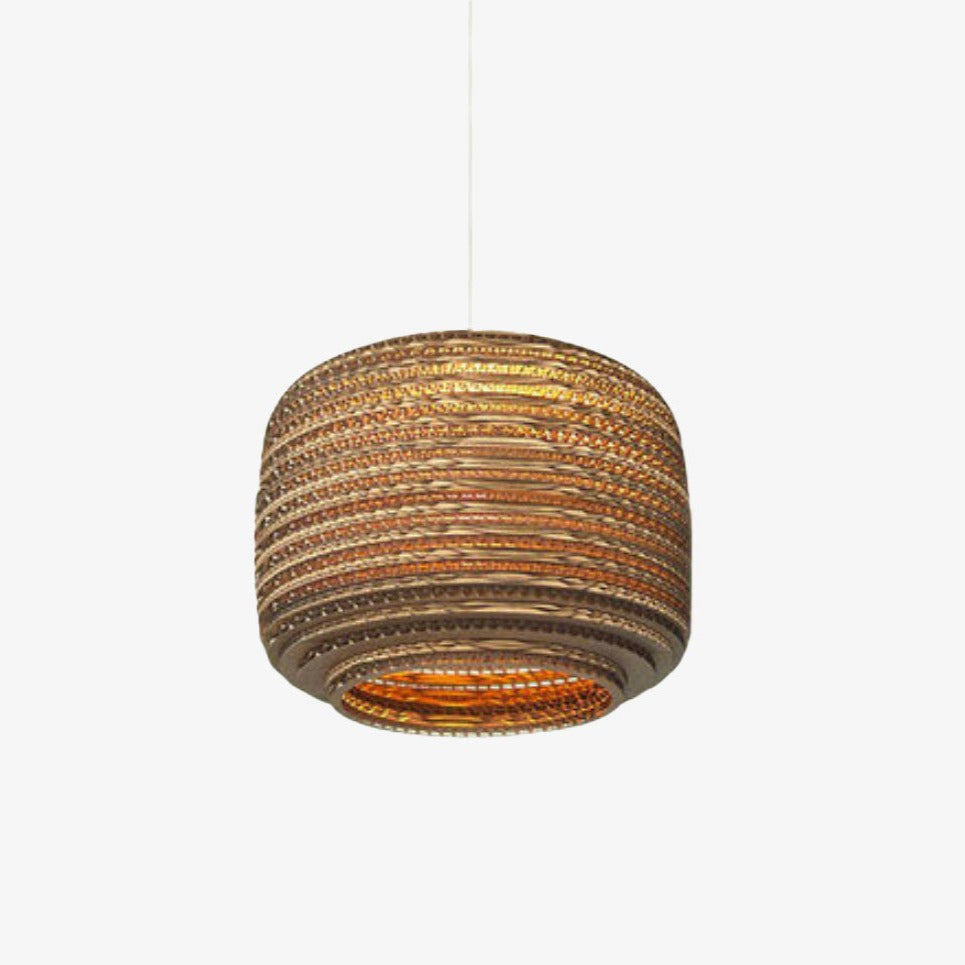 Nordic Paper Cardboard Pendant Light with Adjustable Cord | Zorquen