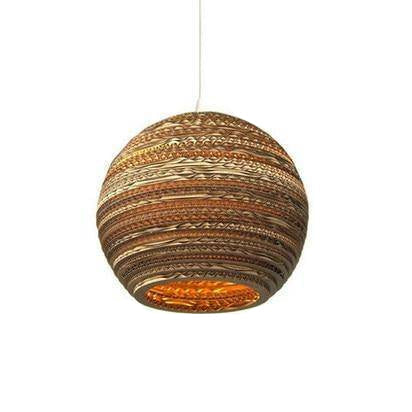 Nordic Paper Cardboard Pendant Light with Adjustable Cord | Zorquen