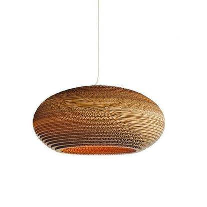 Nordic Paper Cardboard Pendant Light with Adjustable Cord | Zorquen