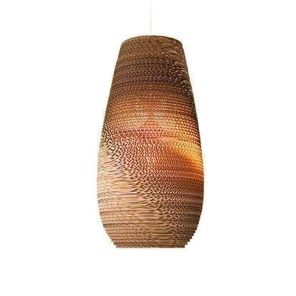 Nordic Paper Cardboard Pendant Light with Adjustable Cord | Zorquen