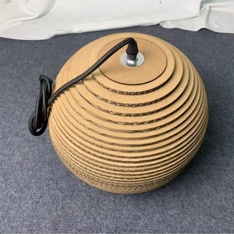 Nordic Paper Cardboard Pendant Light with Adjustable Cord | Zorquen