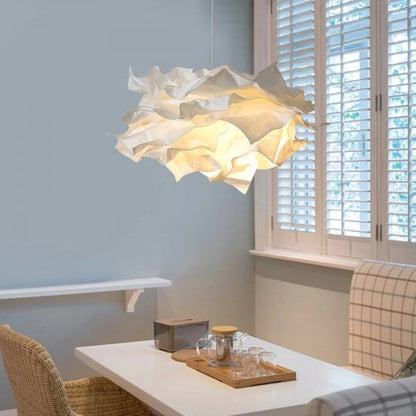 Nordic Paper Cloud Pendant Light with Integrated LED | Orylune