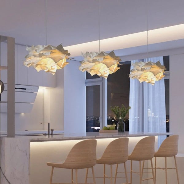 Nordic Paper Cloud Pendant Light with Integrated LED | Orylune