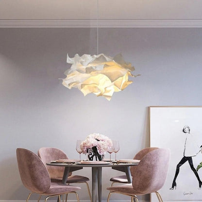 Nordic Paper Cloud Pendant Light with Integrated LED | Orylune