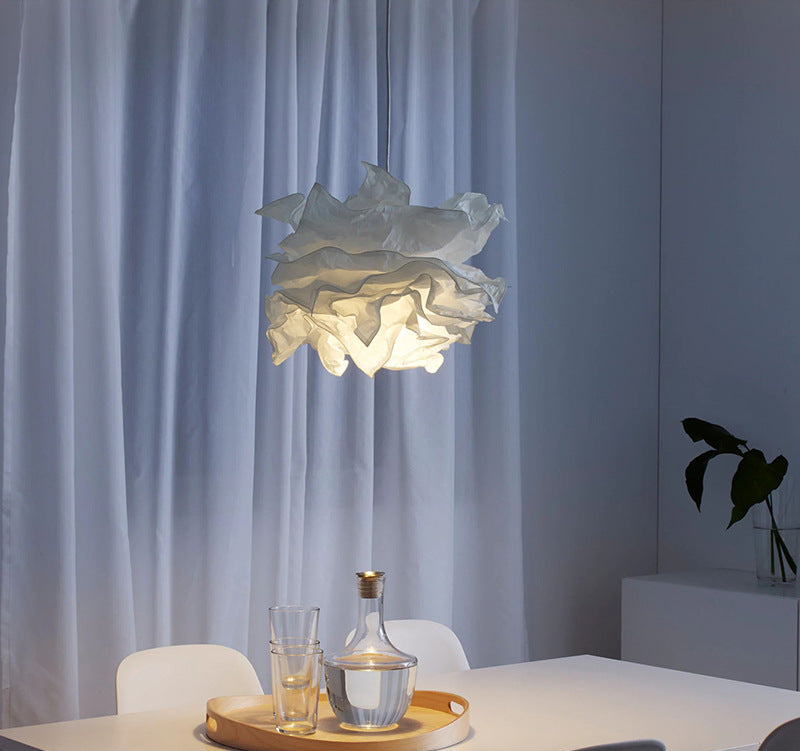 Nordic Paper Cloud Pendant Light with Integrated LED | Orylune