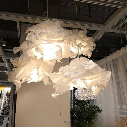 Nordic Paper Cloud Pendant Light with Integrated LED | Orylune