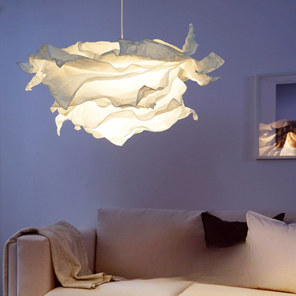 Nordic Paper Cloud Pendant Light with Integrated LED | Orylune