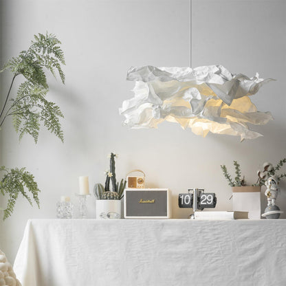 Nordic Paper Cloud Pendant Light with Integrated LED | Orylune
