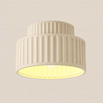Nordic Resin Cylinder Flush Mount Ceiling Light | Cyluma