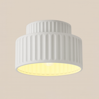 Nordic Resin Cylinder Flush Mount Ceiling Light | Cyluma
