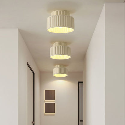 Nordic Resin Cylinder Flush Mount Ceiling Light | Cyluma