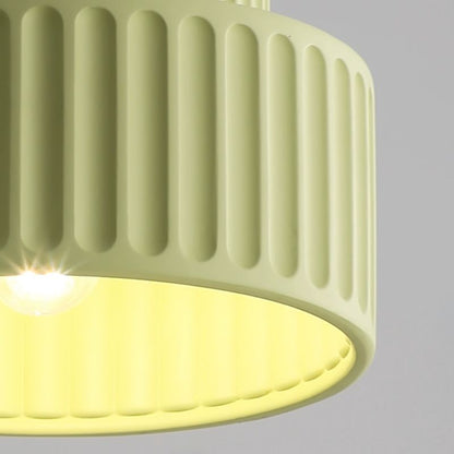 Nordic Resin Cylinder Flush Mount Ceiling Light | Cyluma