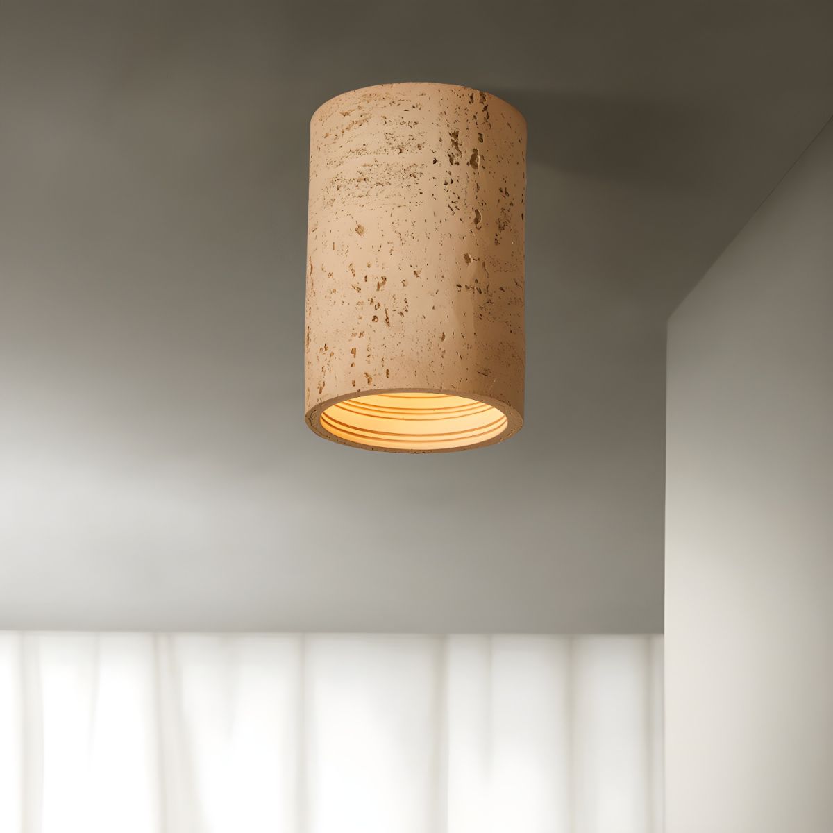 Nordic Resin Flush Mount Ceiling Light Modern LED | Lumiva