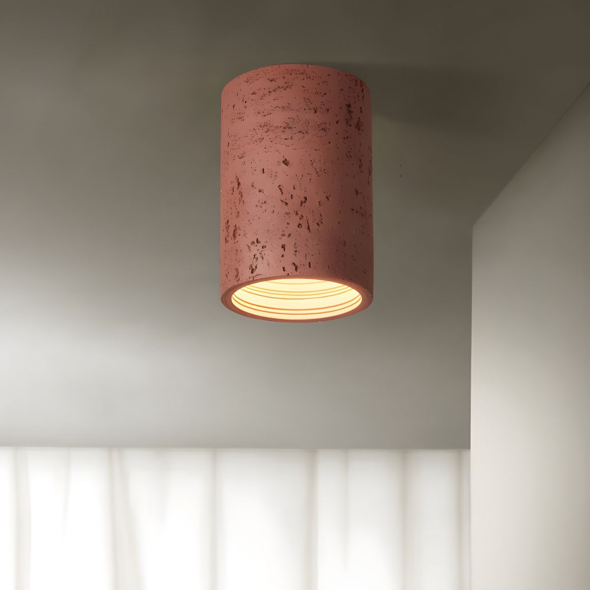 Nordic Resin Flush Mount Ceiling Light Modern LED | Lumiva