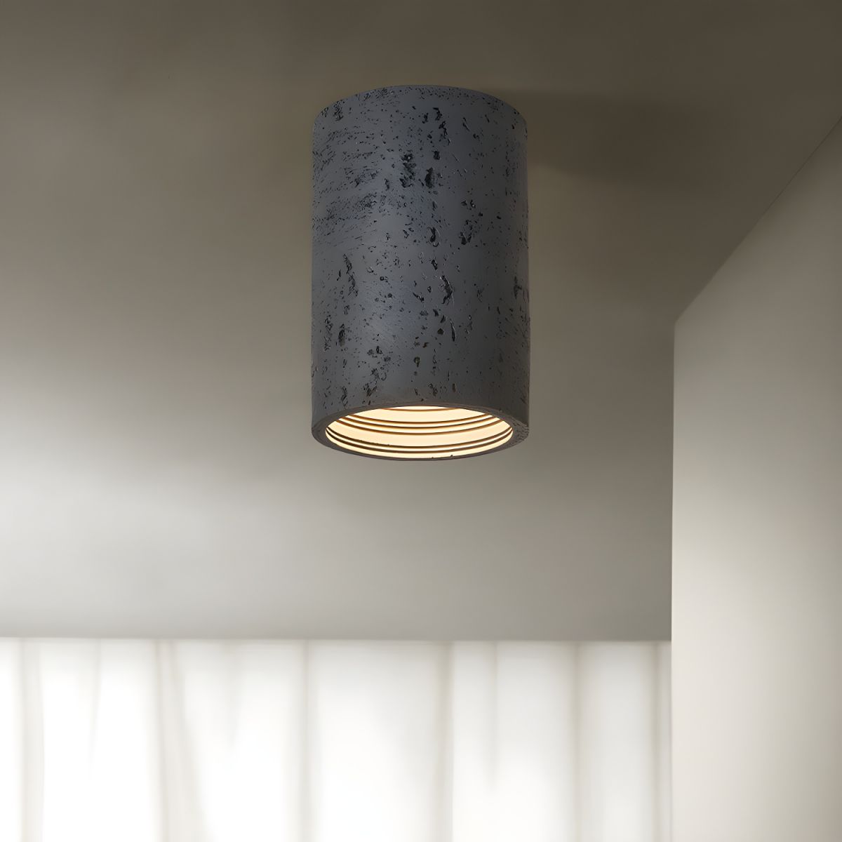Nordic Resin Flush Mount Ceiling Light Modern LED | Lumiva