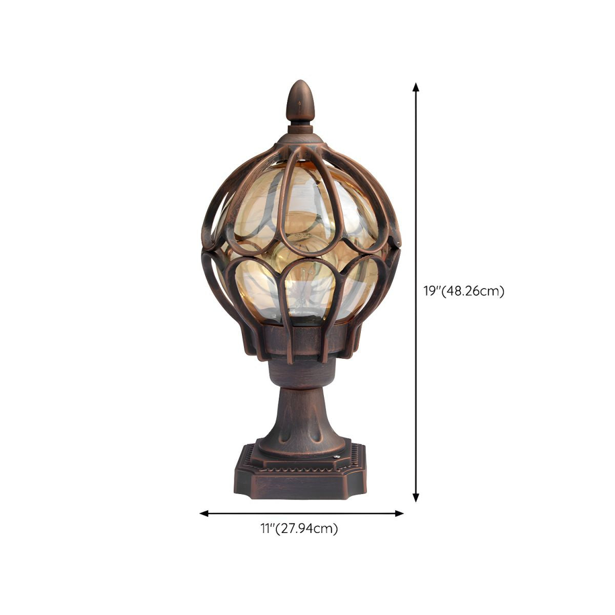 Nordic Round Outdoor Metal Ceiling Light Fixture | Norteli