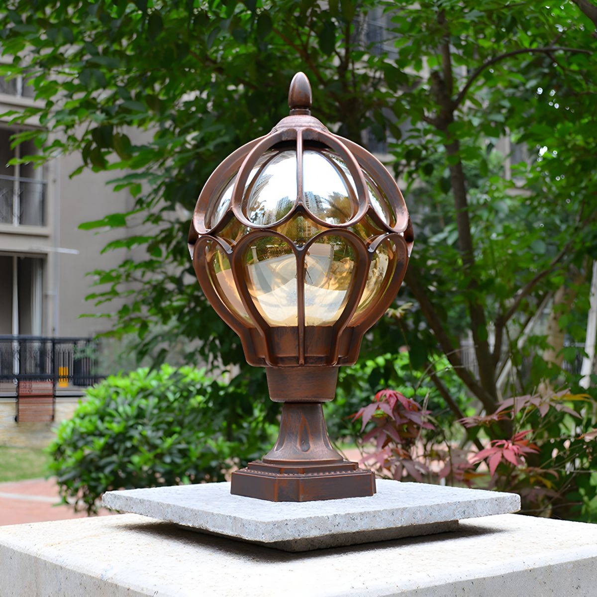 Nordic Round Outdoor Metal Ceiling Light Fixture | Norteli