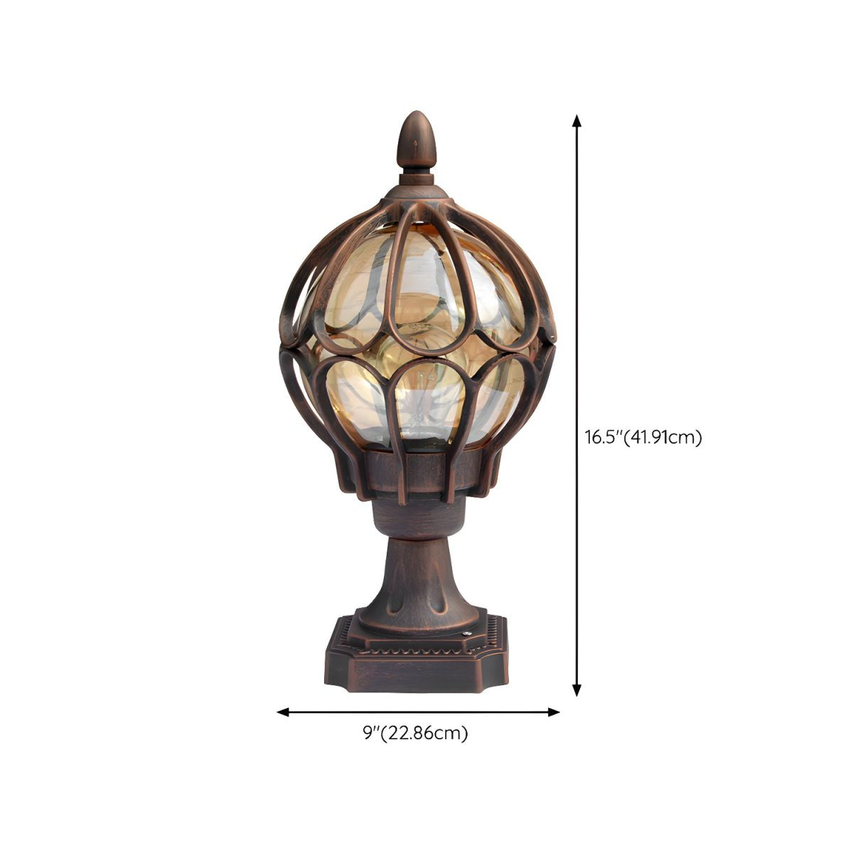 Nordic Round Outdoor Metal Ceiling Light Fixture | Norteli