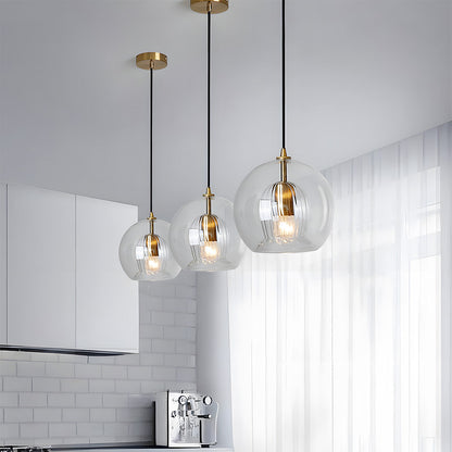 Nordic Spherical Glass Pendant Light for Modern Spaces | Kylvera