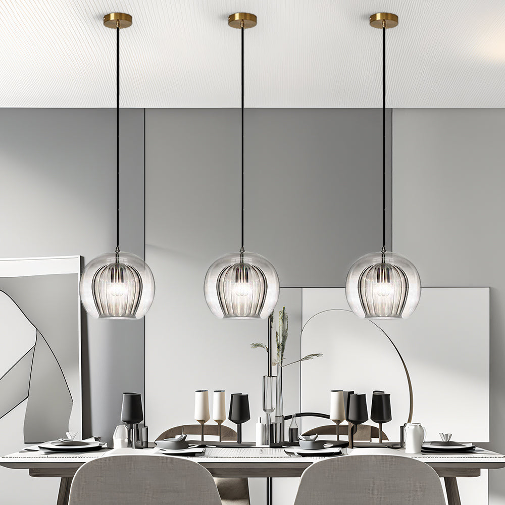 Nordic Spherical Glass Pendant Light for Modern Spaces | Kylvera