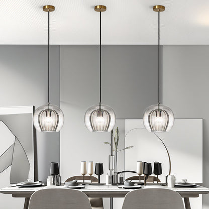 Nordic Spherical Glass Pendant Light for Modern Spaces | Kylvera