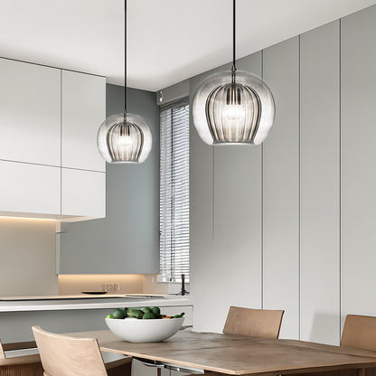 Nordic Spherical Glass Pendant Light for Modern Spaces | Kylvera