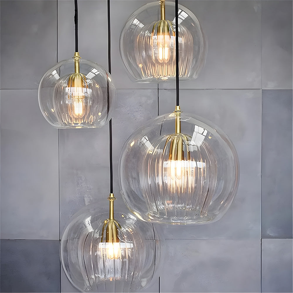 Nordic Spherical Glass Pendant Light for Modern Spaces | Kylvera