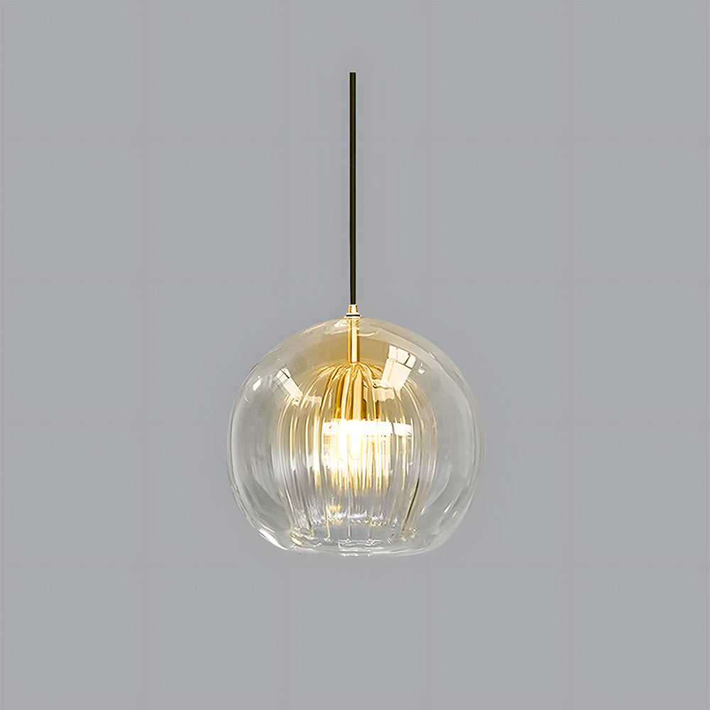 Nordic Spherical Glass Pendant Light for Modern Spaces | Kylvera