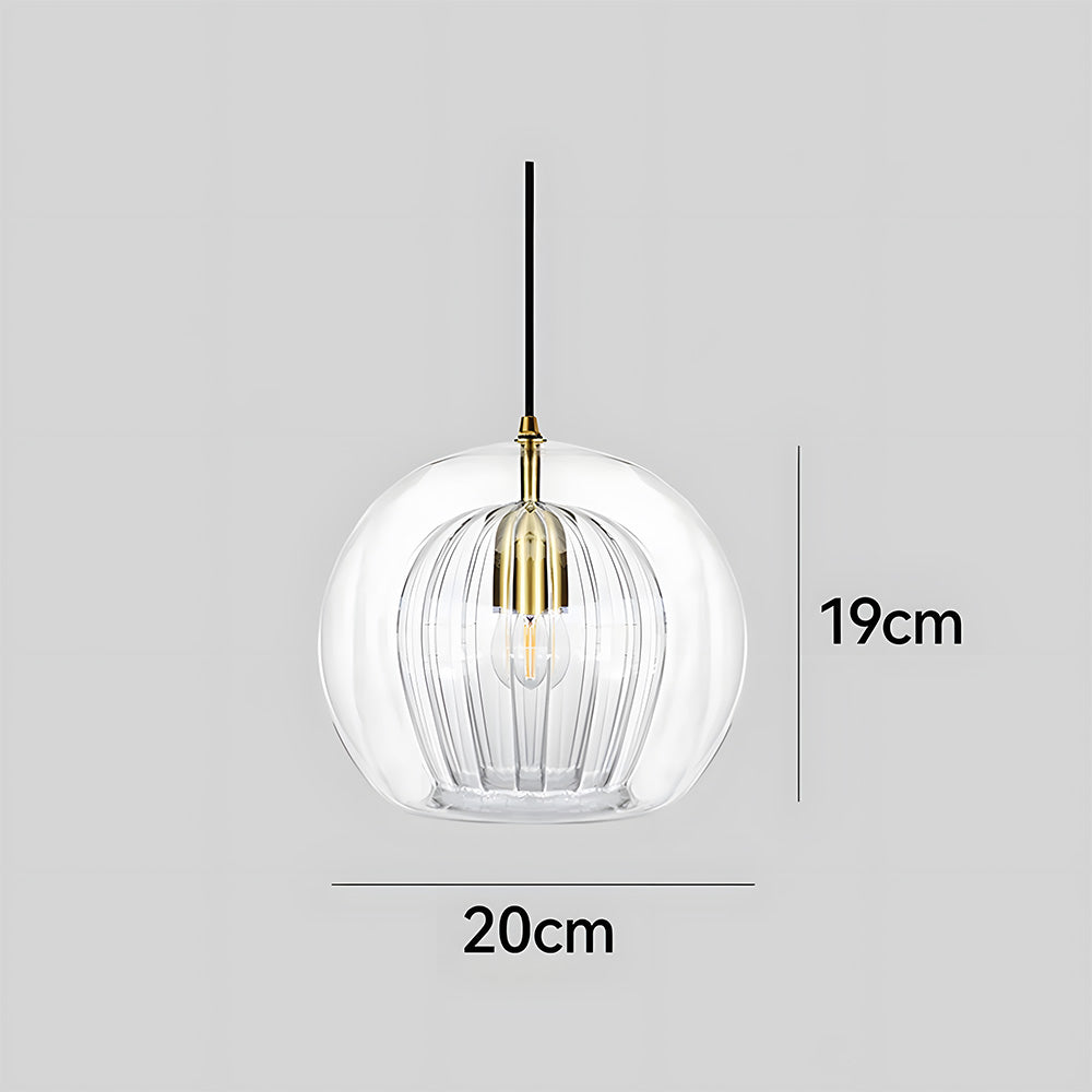 Nordic Spherical Glass Pendant Light for Modern Spaces | Kylvera
