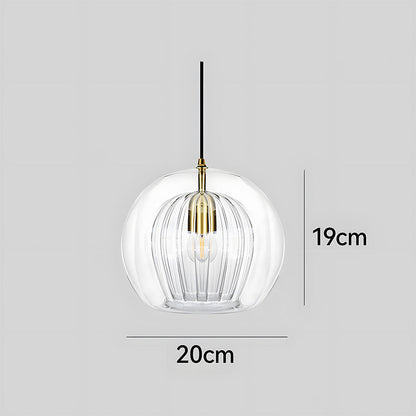 Nordic Spherical Glass Pendant Light for Modern Spaces | Kylvera