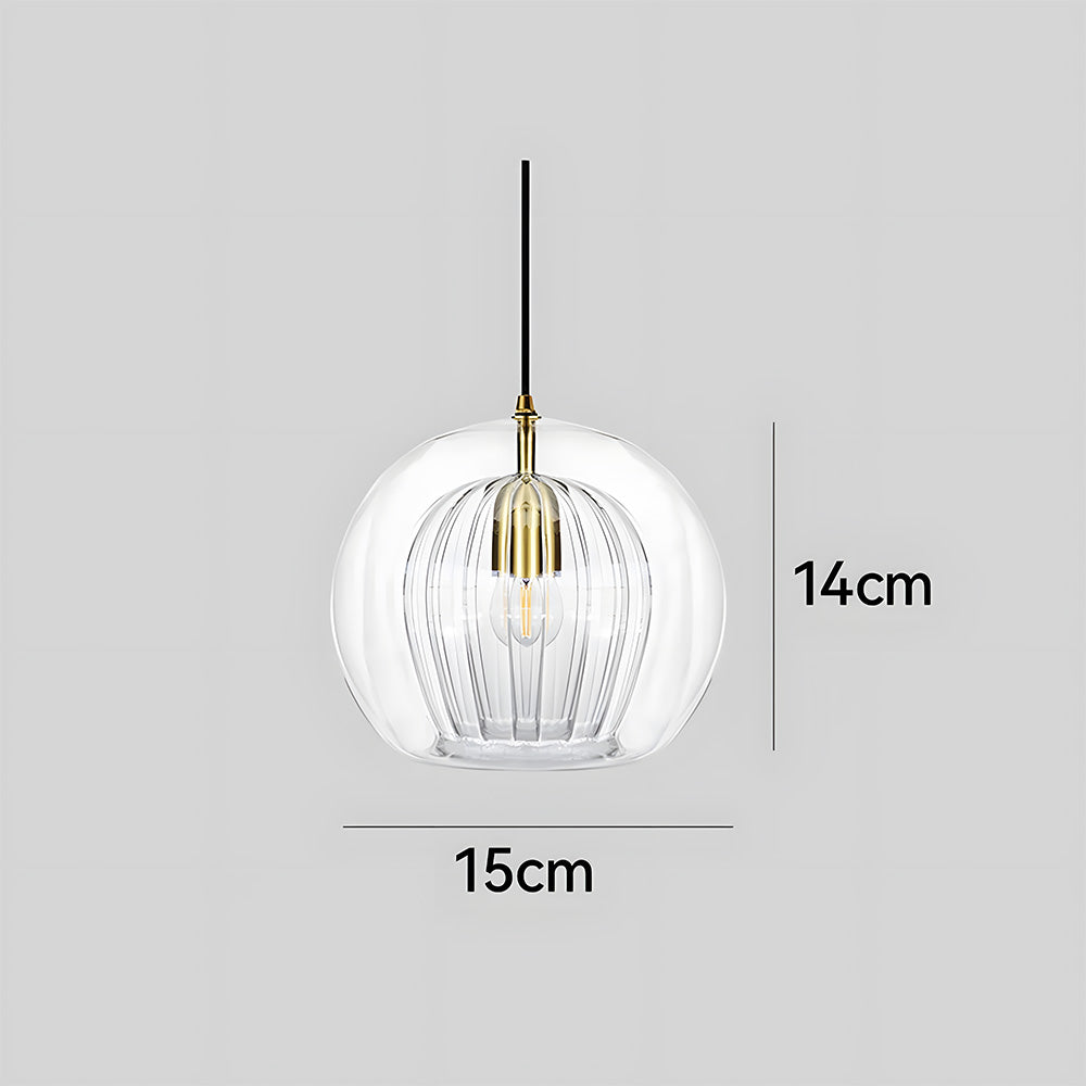 Nordic Spherical Glass Pendant Light for Modern Spaces | Kylvera