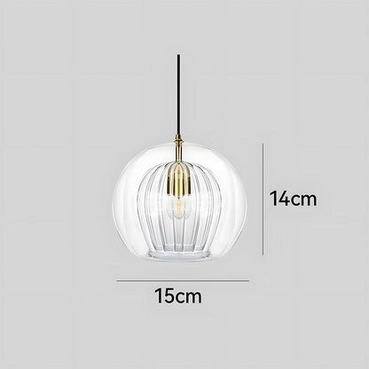 Nordic Spherical Glass Pendant Light for Modern Spaces | Kylvera