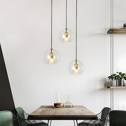 Nordic Spherical Glass Pendant Light for Modern Spaces | Kylvera