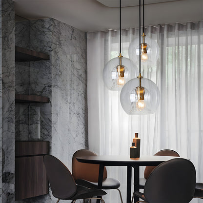 Nordic Spherical Glass Pendant Light for Modern Spaces | Kylvera