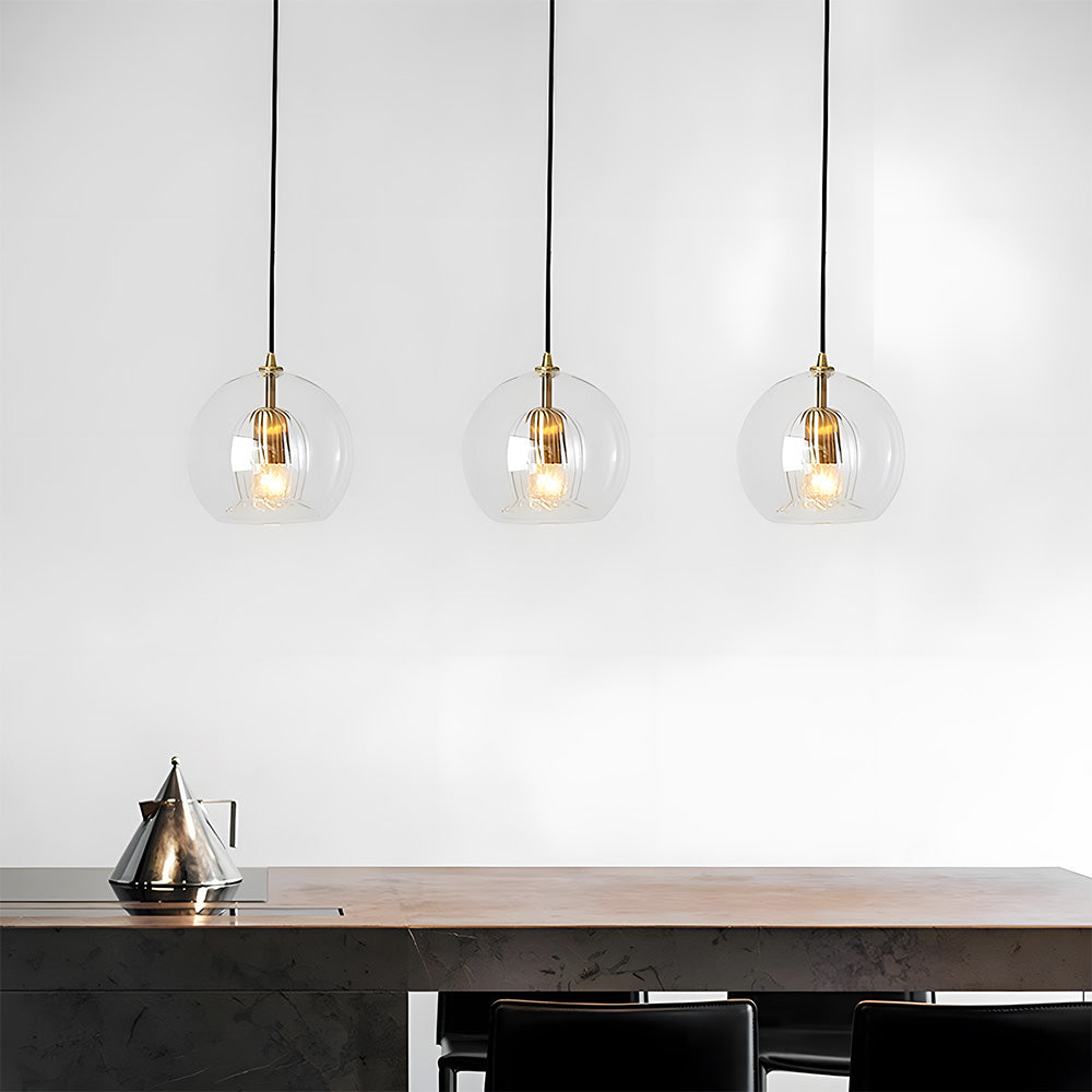 Nordic Spherical Glass Pendant Light for Modern Spaces | Kylvera