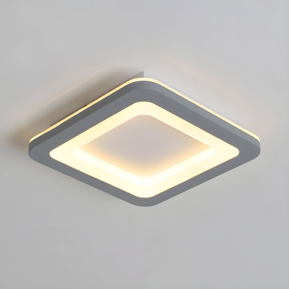 Nordic Square Acrylic Flush Mount Ceiling Light | Ocreva