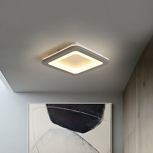 Nordic Square Acrylic Flush Mount Ceiling Light | Ocreva