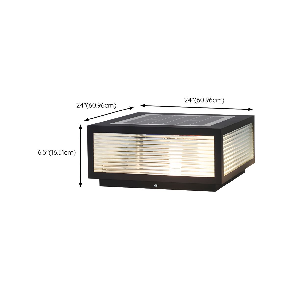 Nordic Square Solar LED Metal Outdoor Pillar Light | Solariq