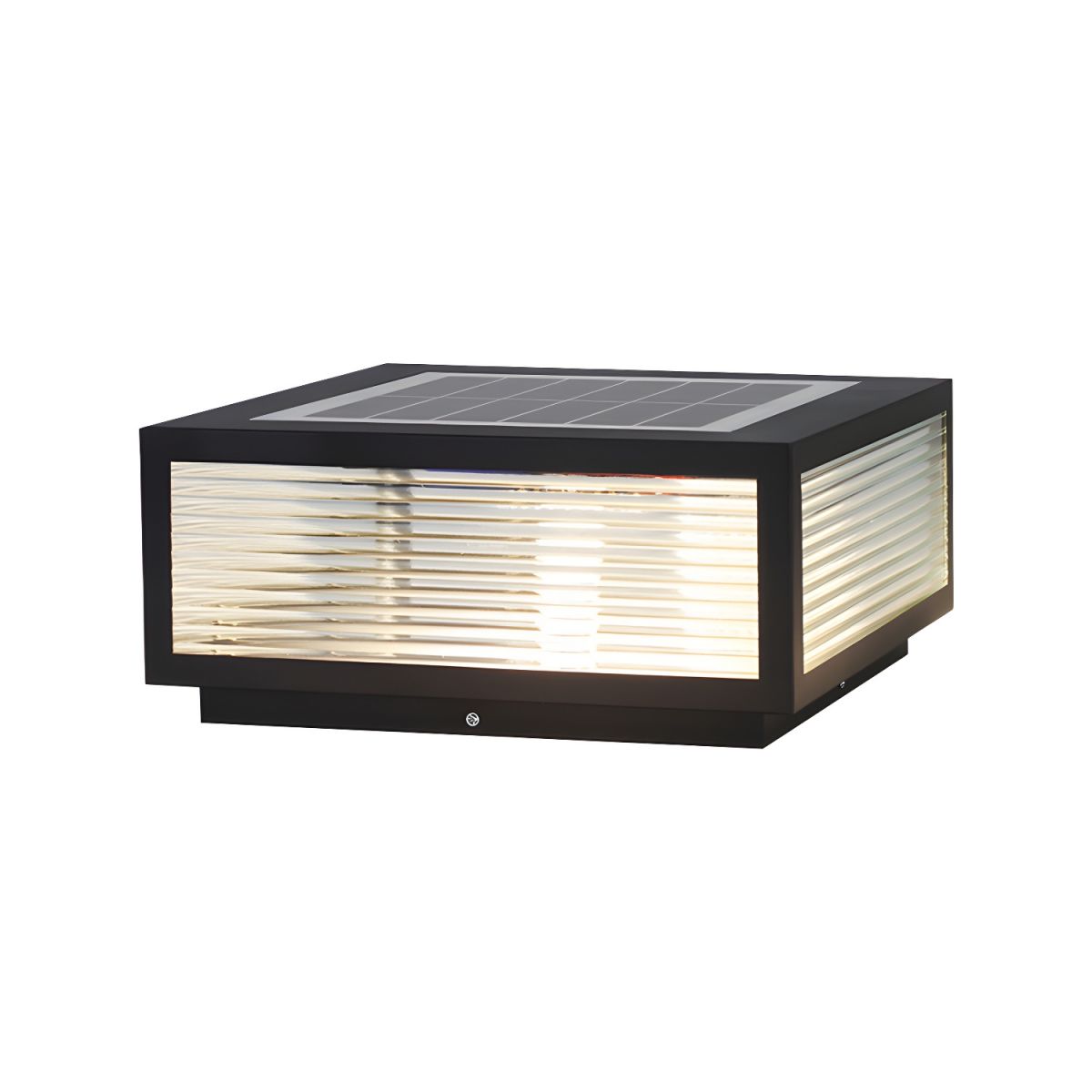Nordic Square Solar LED Metal Outdoor Pillar Light | Solariq