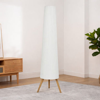 Nordic Style Adjustable Brightness Wood Tripod Floor Lamp | Lampora