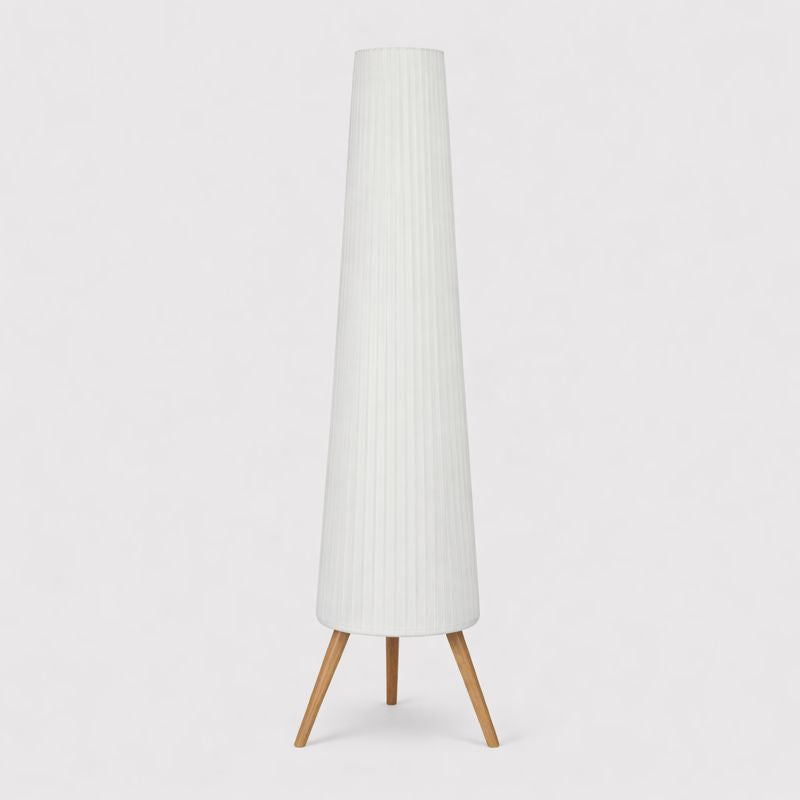 Nordic Style Adjustable Brightness Wood Tripod Floor Lamp | Lampora